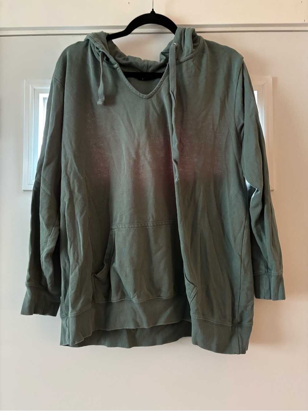 torrid V-Neck Green Hoodie